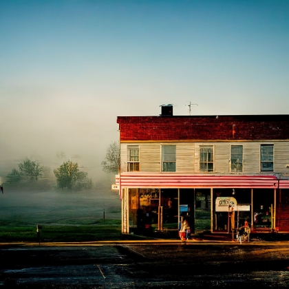 Picture of SMALL TOWN MORNING 2