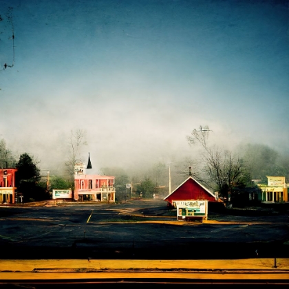 Picture of SMALL TOWN MORNING 3