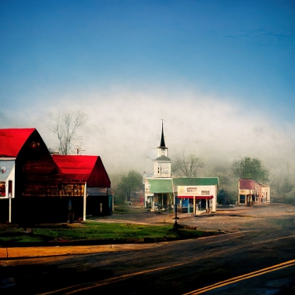 Picture of SMALL TOWN MORNING 4