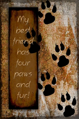 Picture of YOUR TRUE FRIEND HAS FOUR PAWS