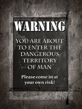 Picture of WELCOME TO MAN CAVE WARNING