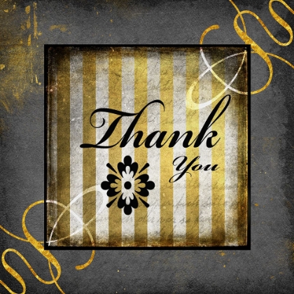 Picture of BLACK AND GOLD - THANK YOU 2