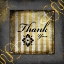 Picture of BLACK AND GOLD - THANK YOU 2