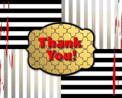 Picture of BLACK AND GOLD - THANK YOU 4