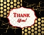 Picture of BLACK AND GOLD - THANK YOU 6