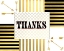 Picture of BLACK AND GOLD - THANK YOU 8