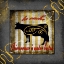 Picture of GOLD WELCOME TO OUR BISTRO COW 1