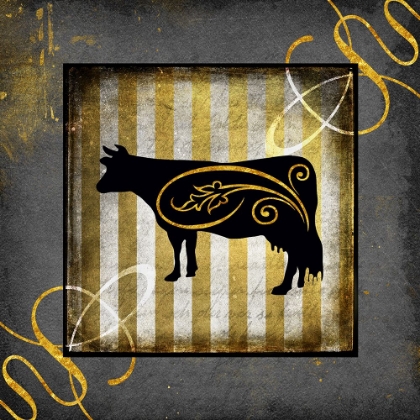 Picture of GOLD WELCOME TO OUR BISTRO COW 2