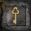 Picture of GRUNGE GOLD CROWN KEY
