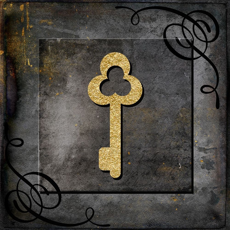 Picture of GRUNGE GOLD CROWN KEY