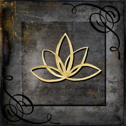 Picture of GRUNGE GOLD CROWN LOTUS