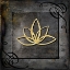 Picture of GRUNGE GOLD CROWN LOTUS