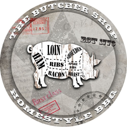 Picture of AMERICAN BUTCHER SHOP ROUND PIG