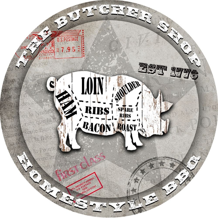 Picture of AMERICAN BUTCHER SHOP ROUND PIG