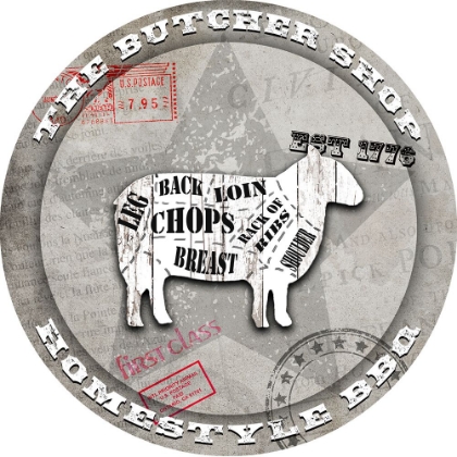 Picture of AMERICAN BUTCHER SHOP ROUND SHEEP