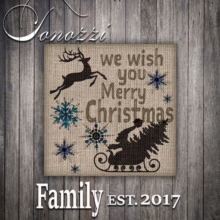 Picture of PERSONALIZED CHRISTMAS SIGN V8