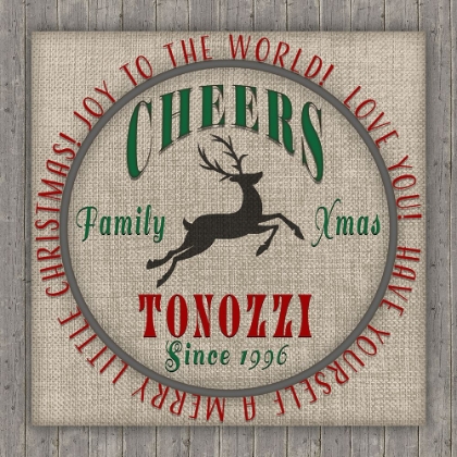 Picture of PERSONALIZED CHRISTMAS SIGN V18