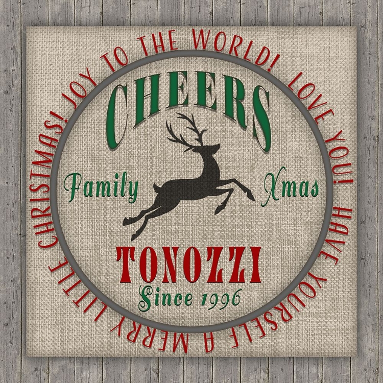 Picture of PERSONALIZED CHRISTMAS SIGN V18