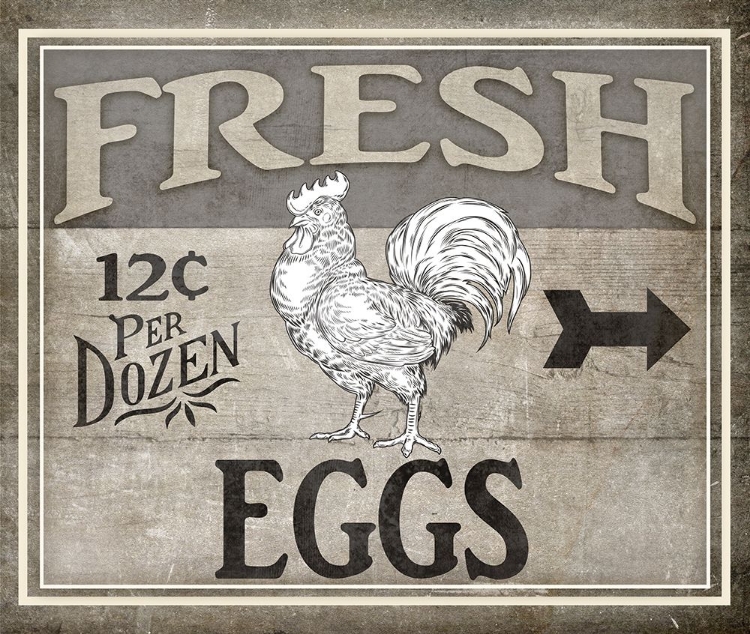 Picture of VINTAGE FARM SIGN - LOCAL FARMER - FRESH EGGS