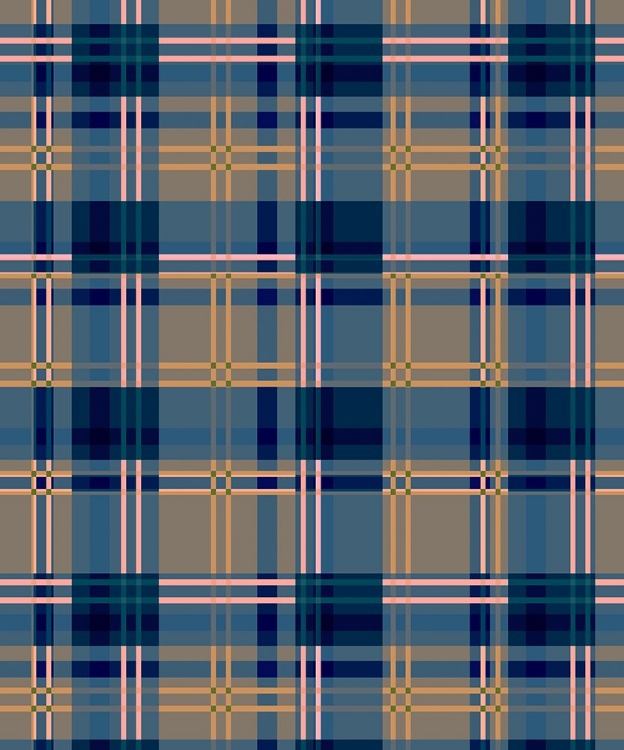 Picture of MINIMALIST BLUE PLAID DESIGN 07