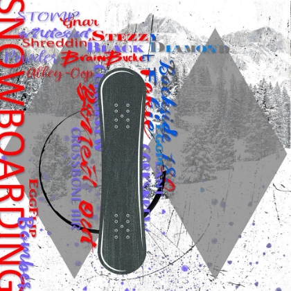 Picture of EXTREME SNOWBOARDER WORD COLLAGE