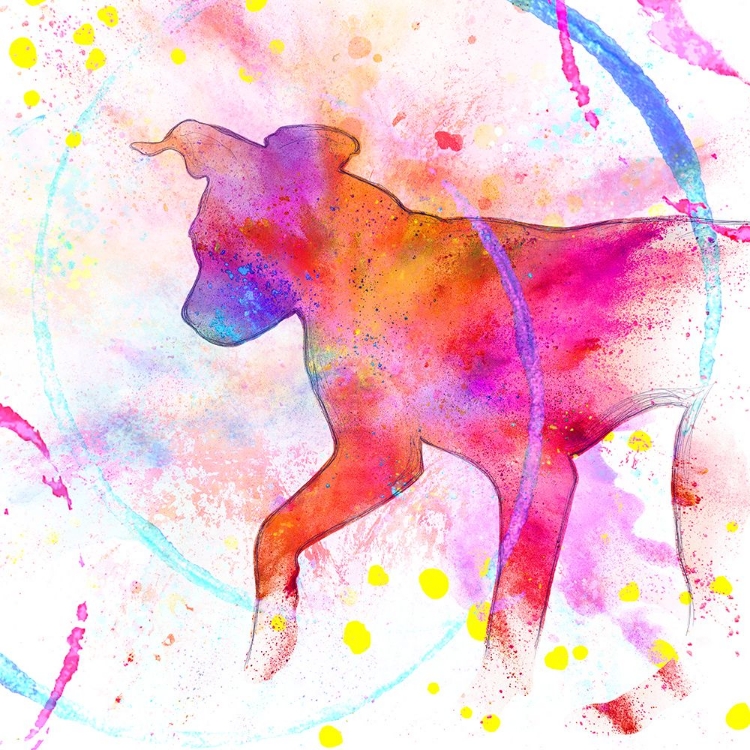 Picture of PAINTED PINK DOG