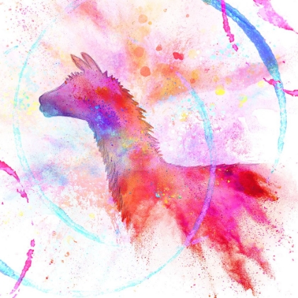 Picture of PAINTED PINK LLAMA