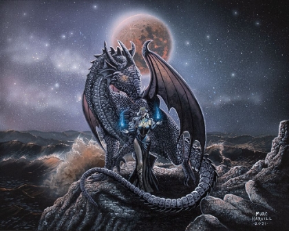 Picture of SORCEROUS AND BLOOD MOON DRAGON