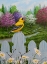 Picture of GOLDFINCH AND DAISIES