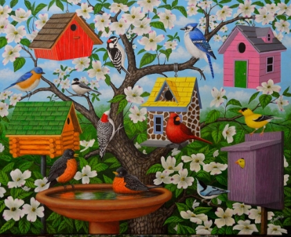 Picture of BIRDS AND BIRDHOUSES