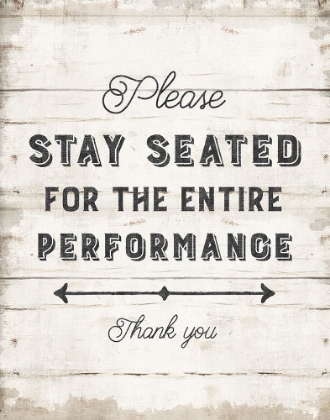 Picture of PLEASE STAY SEATED