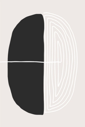 Picture of BLACK AND WHITE OVAL