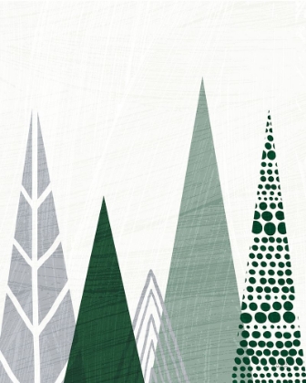 Picture of GEOMETRIC FOREST III GREEN GRAY