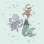 Picture of MERMAID AND OCTOPUS BUDDIES