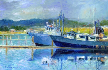 Picture of FISHING BOATS ON OREGON COAST