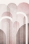Picture of MIDCENTURY ARCHES PINK BURGUNDY 1