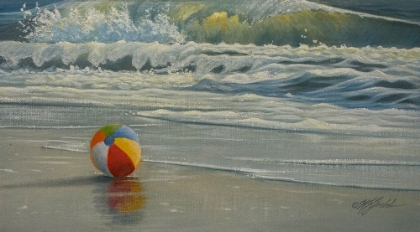 Picture of BEACH BALL IN SURF