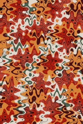 Picture of LIQUID RED ORANGE PATTERN