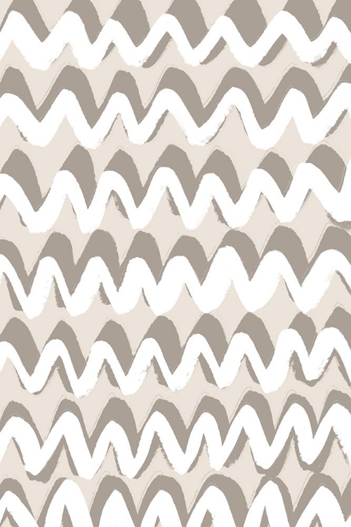 Picture of WHITE AND BEIGE ZIGZAG PATTERN