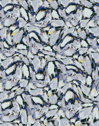 Picture of BLUE ICE FLOWERS PATTERN