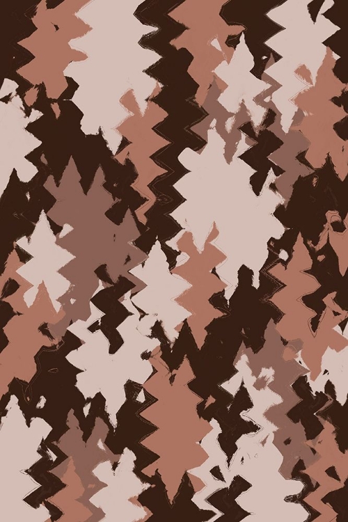 Picture of BROWN BEIGE ZIG ZAG PATTERN