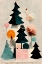 Picture of CUTE PINE TREE COMPOSITION