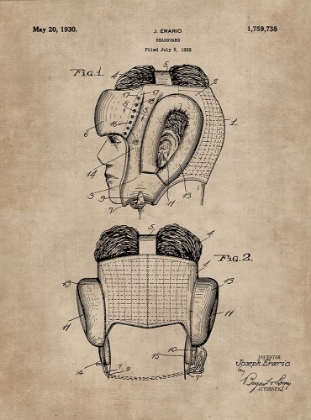 Picture of PATENT DOCUMENT OF A HEADGUARD FOR BOXERS
