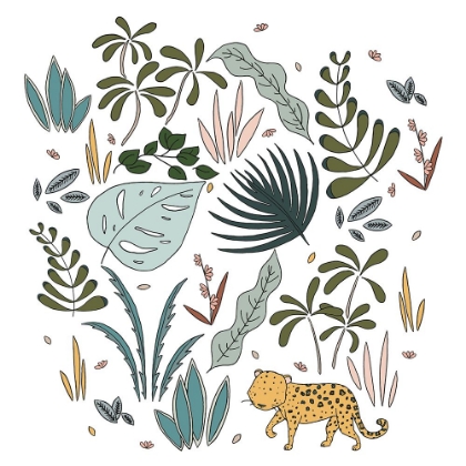 Picture of BOTANICAL JUNGLE LEOPARD