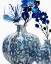 Picture of BLUE FLORAL IN POTS