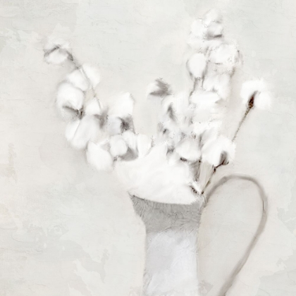 Picture of VASE OF COTTON