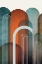 Picture of MIDCENTURY ARCHES TEAL ORANGE 1
