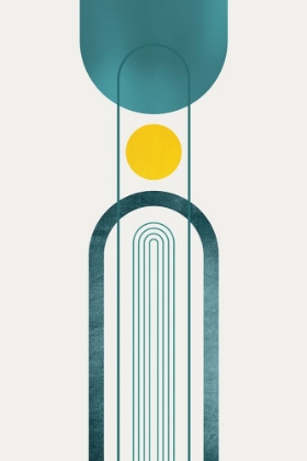Picture of MID CENTURY TEAL YELLOW 2
