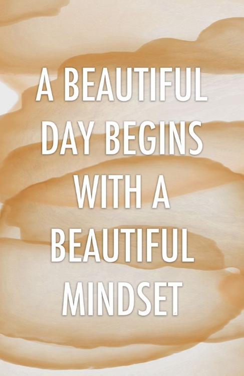 Picture of BROWN BEAUTIFUL MINDSET QUOTE