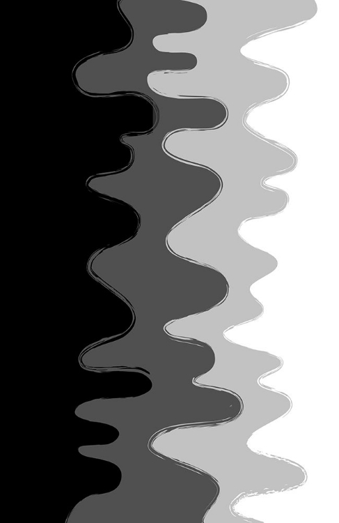 Picture of BLACK ABSTRACT WAVES